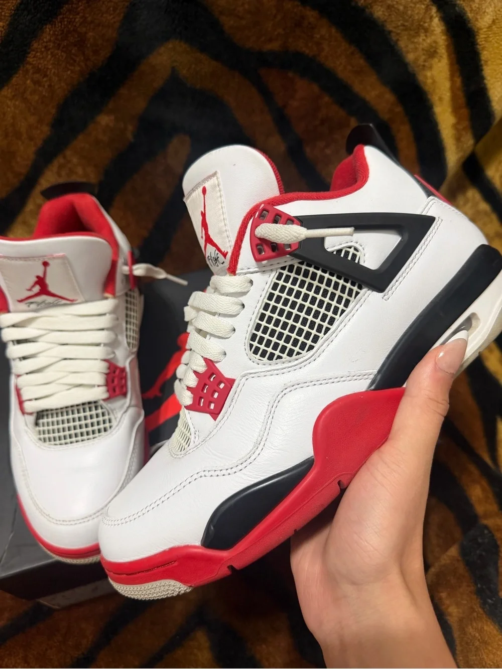 Nike Air Jordan Red White Low-Top Sneakers